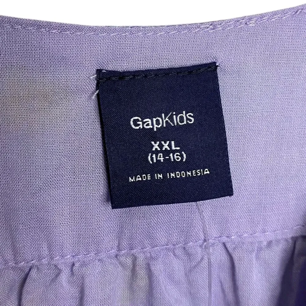 GAP Kids Dress Girls XXL (14-16) Silk Cotton Tiered Ruffle Sleeveless Lined NWT